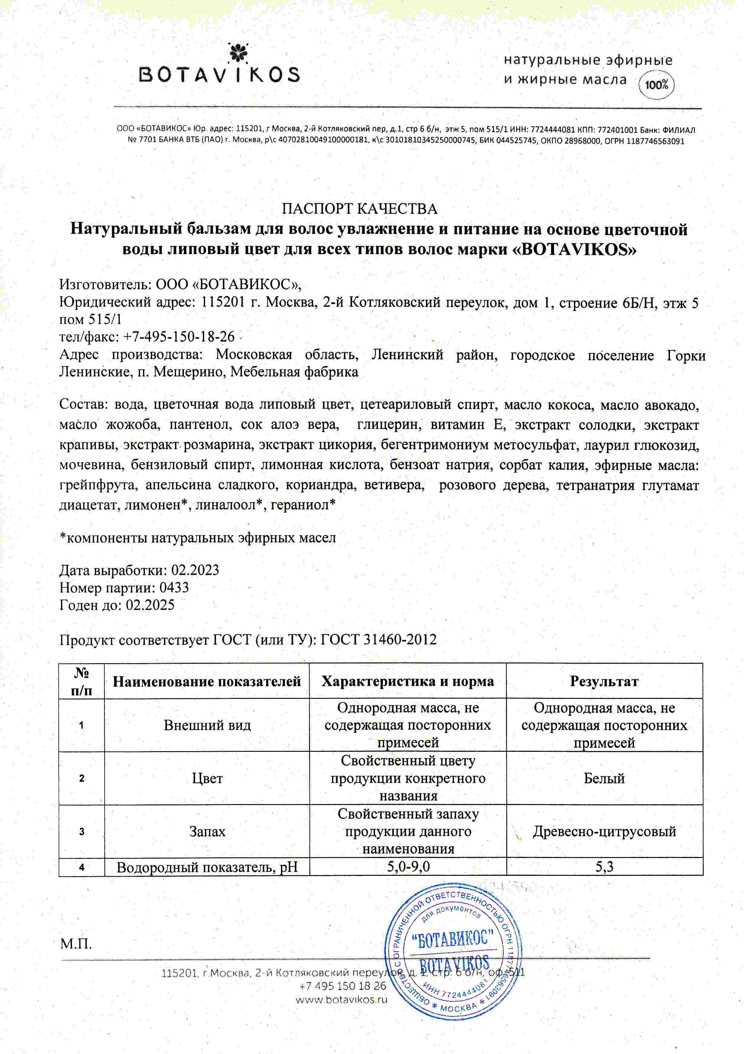 Паспорт №022023